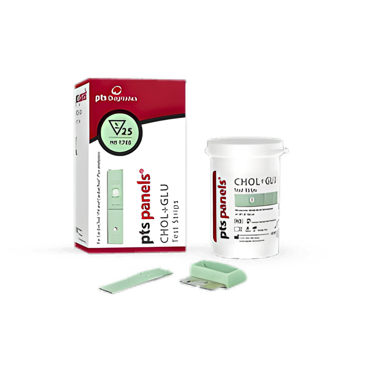 CHOL+GLU test strips