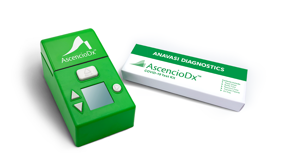 AscencioDx COVID-19 Starter Kit (1 Detector & 1 Master Pack Tests)