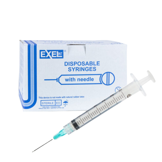 Exel® 3cc Luer Lock Tip Syringe