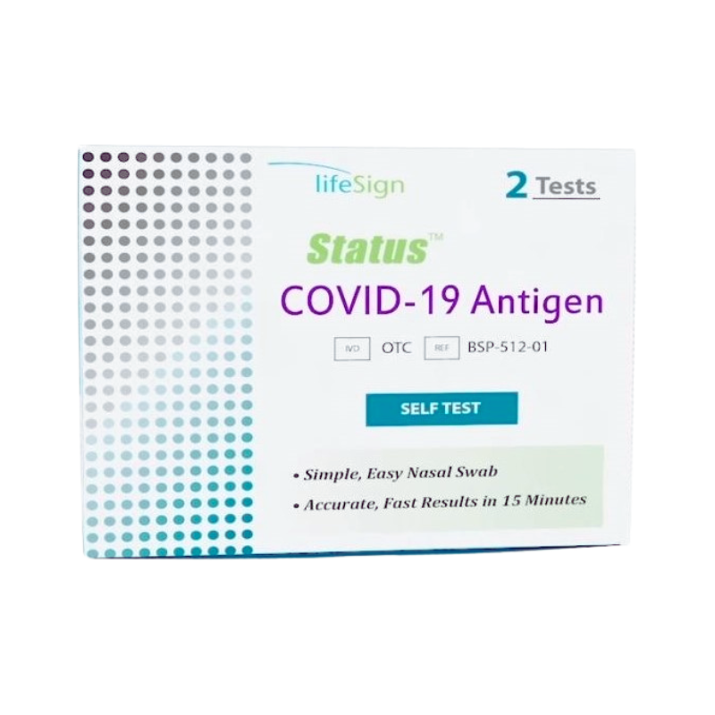 Status COVID-19 Antigen Rapid Test Kit for Home Use OTC